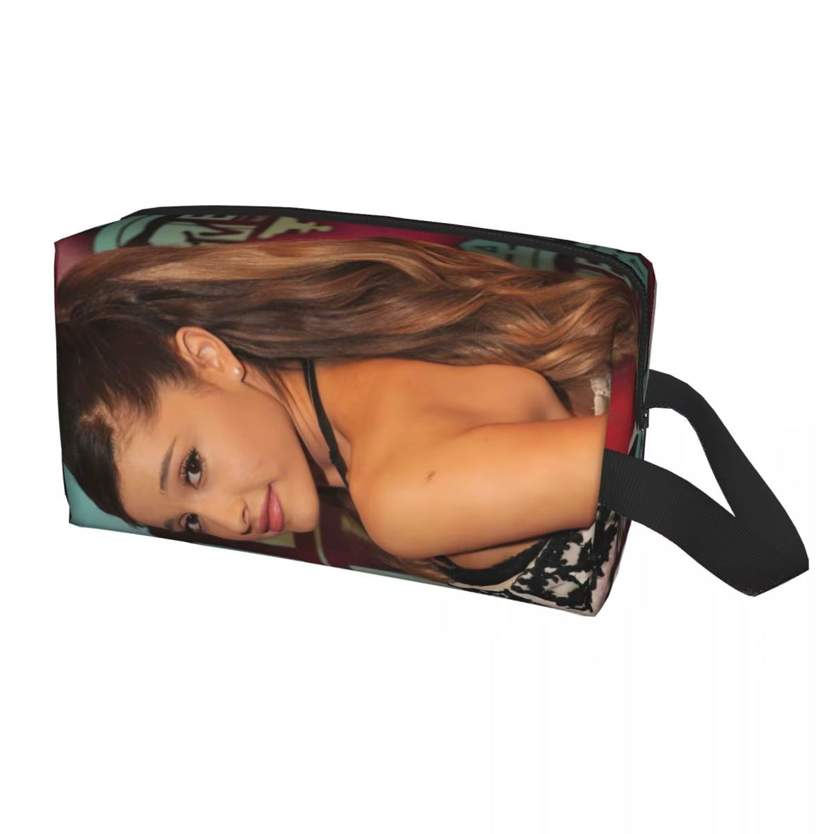 Custom Ariana Grande Cosmetic Bag Women Kawaii Big Capacity Thank U,Next Latest Album Makeup Case Beauty Storage Toiletry Bags