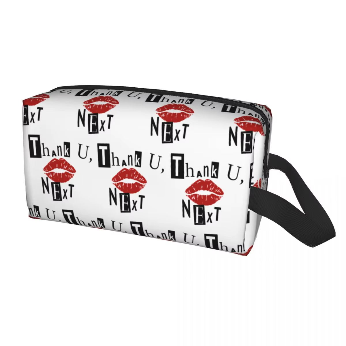 Custom Ariana Grande Cosmetic Bag Women Kawaii Big Capacity Thank U,Next Latest Album Makeup Case Beauty Storage Toiletry Bags