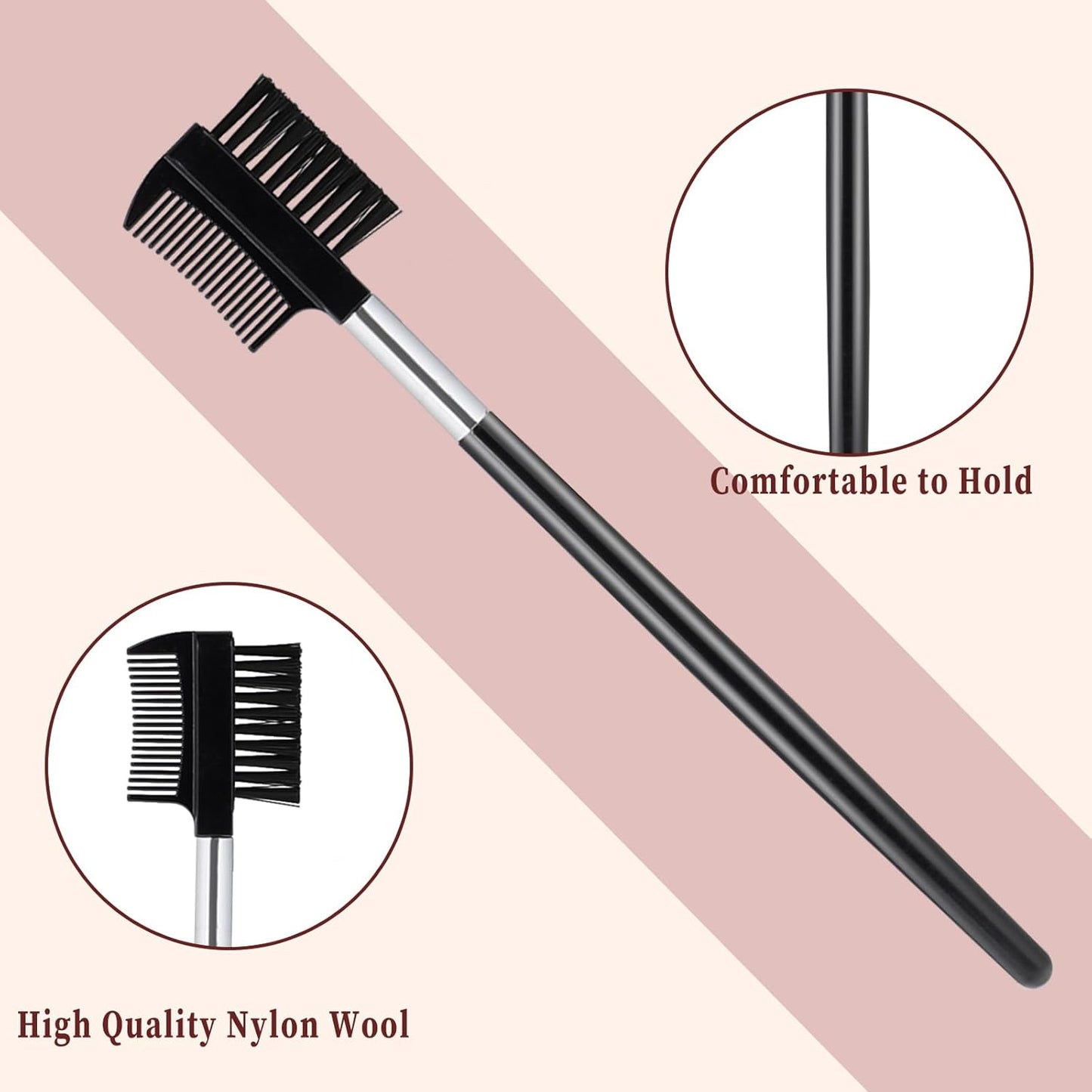 20 Pack Eyebrow Brush and Comb Eye Brow Eyelash Brush Comb, Eyelash Makeup Brush, Makeup Tool for Eyelashes Extension, Eye Makeup Brush, Lash Seperating Combs