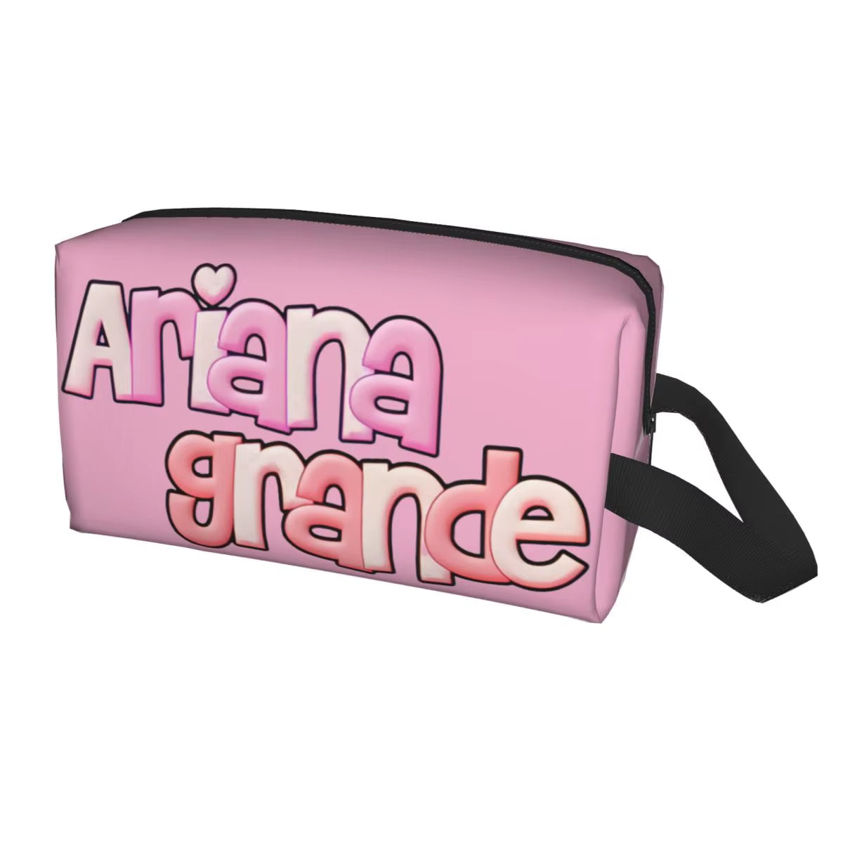 Custom Ariana Grande Pop Music Cosmetic Bag Fashion Large Capacity American Singer Makeup Case Beauty Storage Toiletry Bags