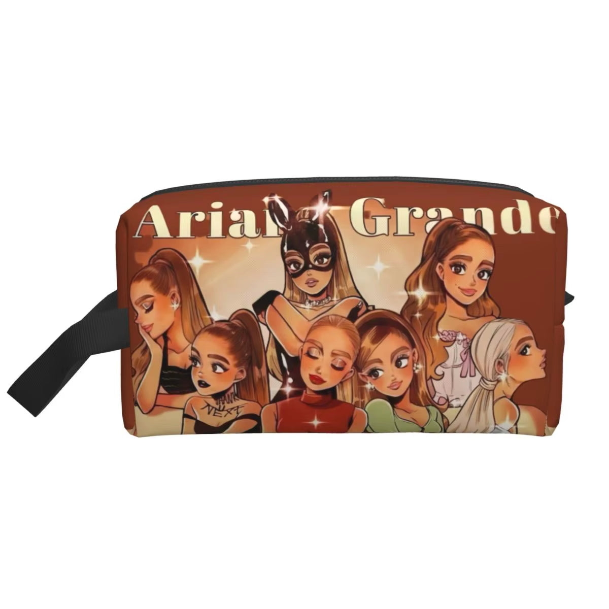 Custom Ariana Grande Cosmetic Bag Women Kawaii Big Capacity Thank U,Next Latest Album Makeup Case Beauty Storage Toiletry Bags