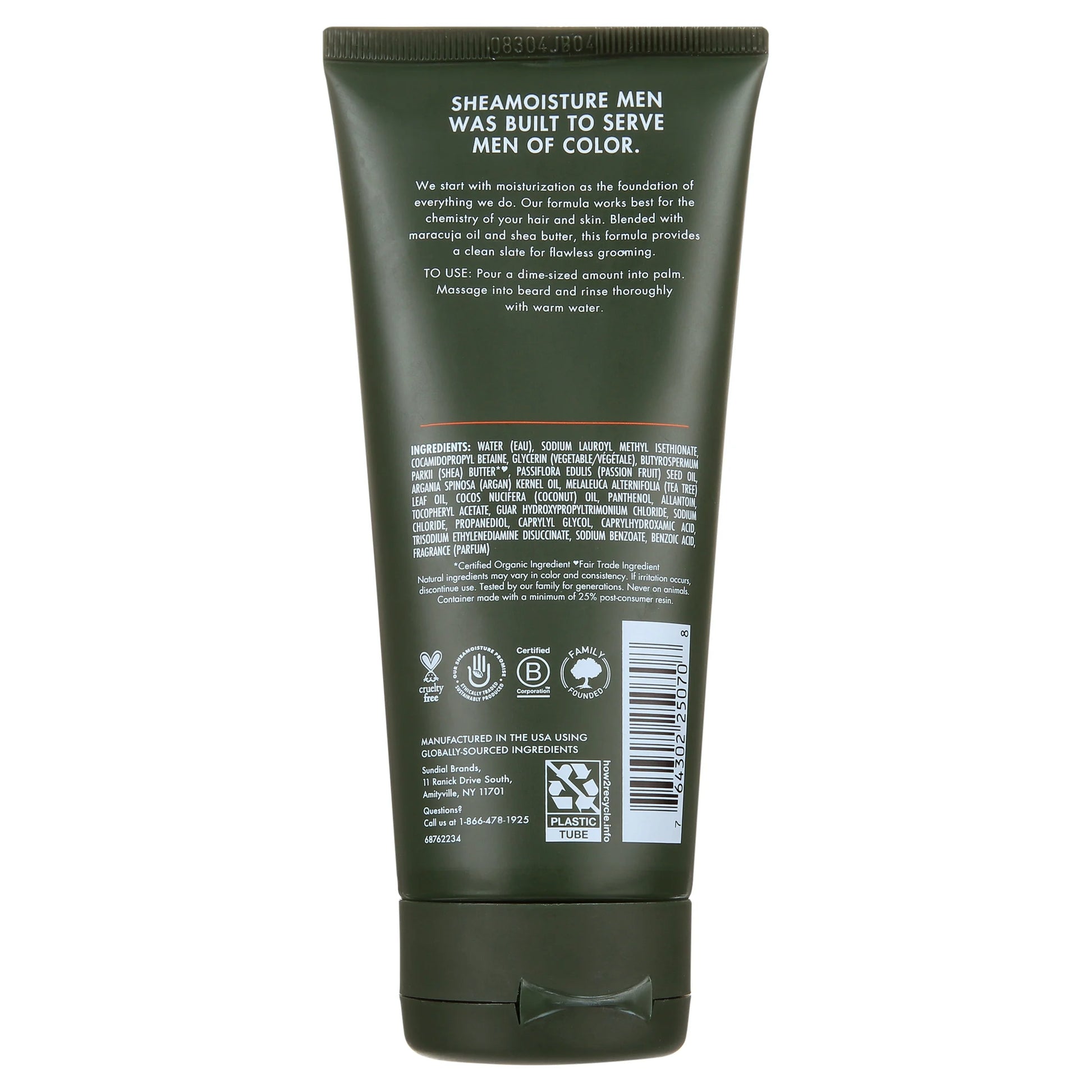 Shea Moisture Deep Clean Beard Wash with Maracuja Oil & Shea Butter, 6 Oz