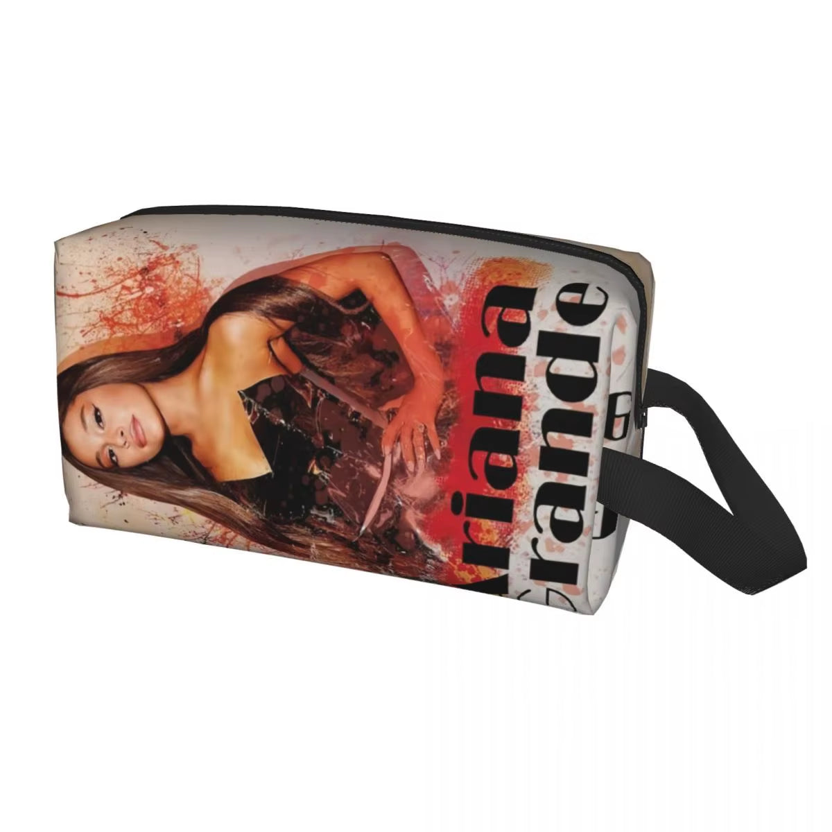 Custom Ariana Grande Cosmetic Bag Women Kawaii Big Capacity Thank U,Next Latest Album Makeup Case Beauty Storage Toiletry Bags