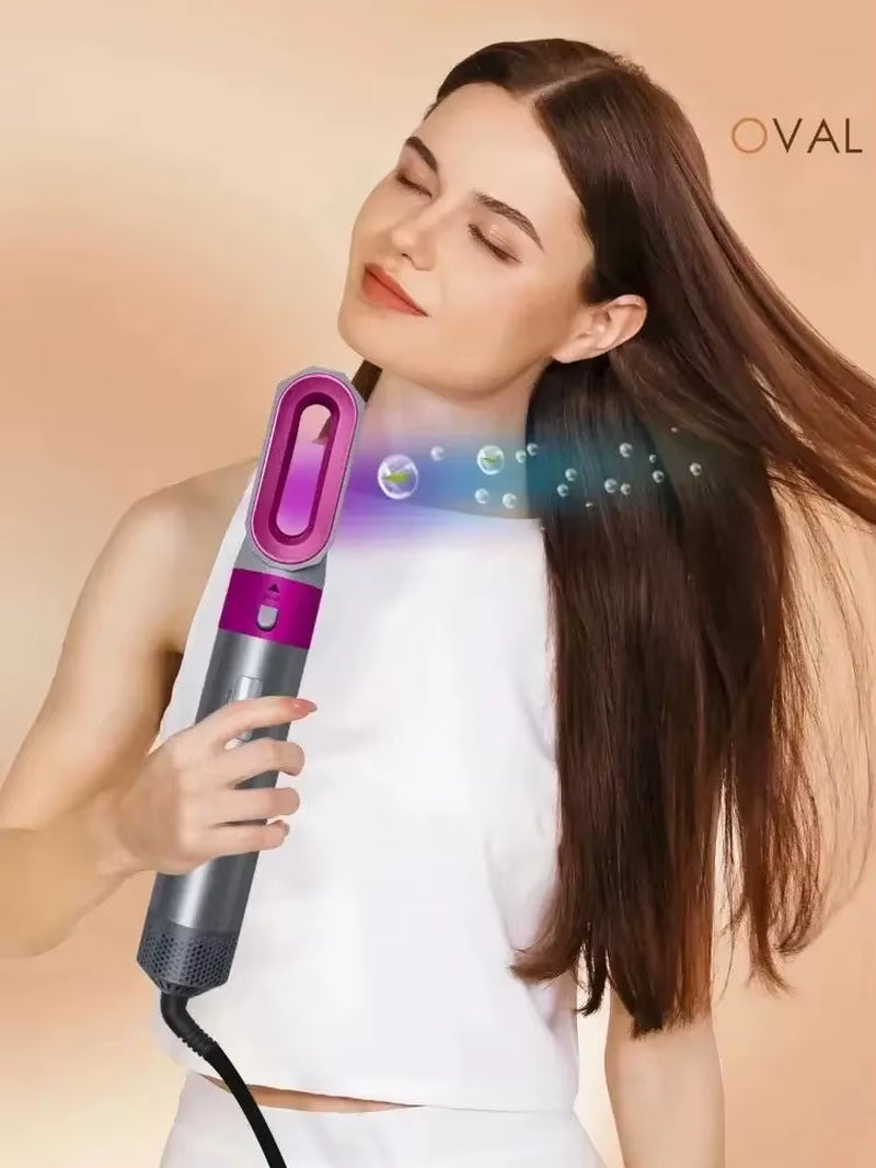 5 in 1 Multi Styler New Design Hair Dryer for Hair 5 in 1 Hair Styler with Curling Barrel Hot Air Brush Styling Tool Multistyler