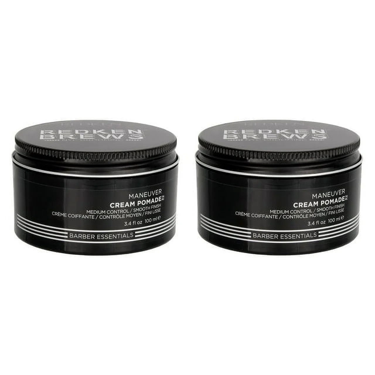 Brews Maneuver Cream Pomade 3.4 Fl Oz 2 Pack