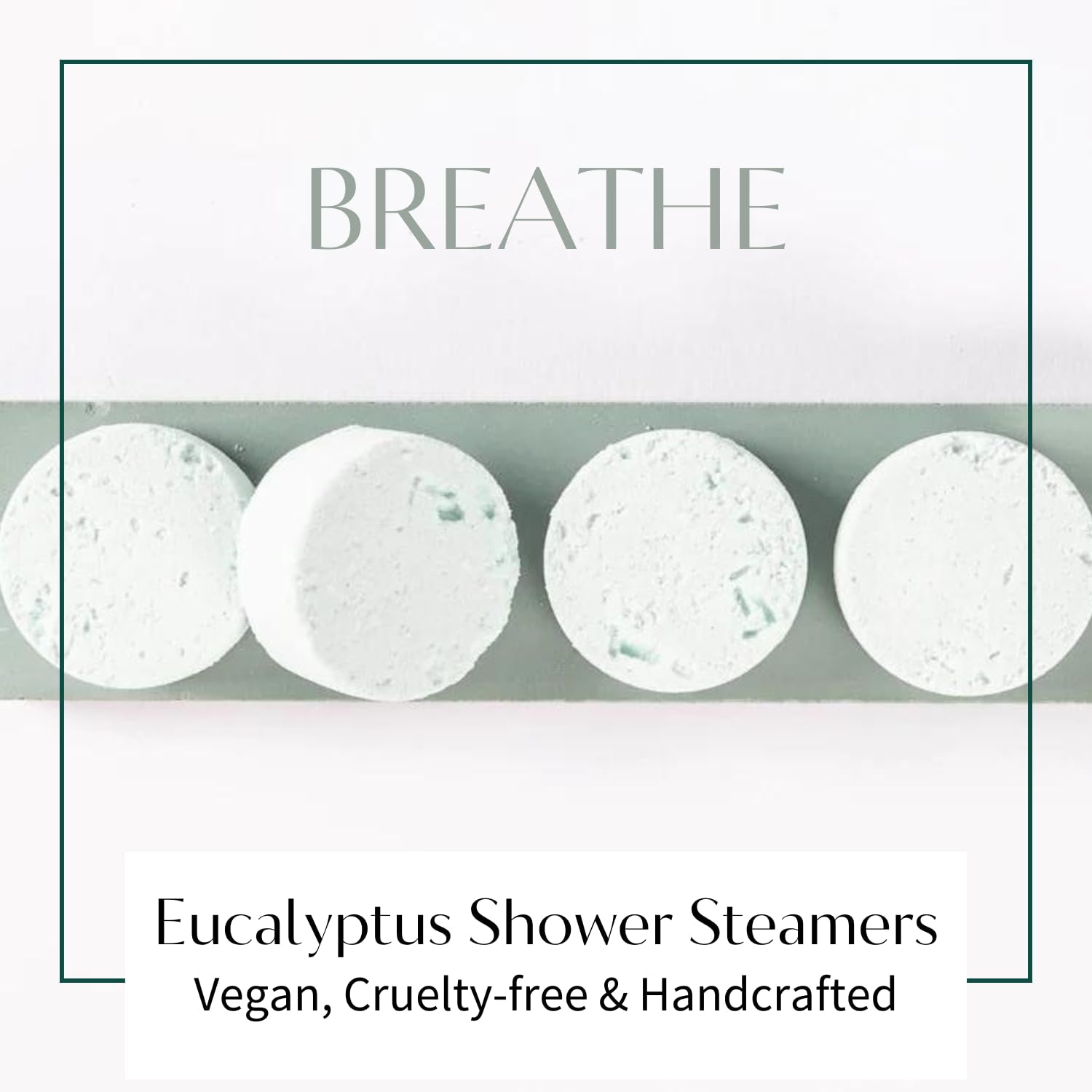 Eucalyptus Shower Steamers Aromatherapy | Organic Shower Bombs with Essential Oils | Self Care Christmas Birthday & Spa Gifts for Women & Men | Stocking Stuffers | 4 Pack