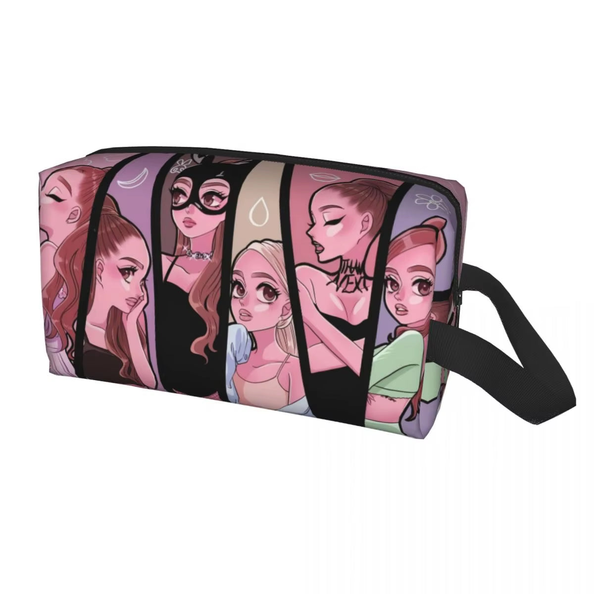 Custom Ariana Grande Cosmetic Bag Women Kawaii Big Capacity Thank U,Next Latest Album Makeup Case Beauty Storage Toiletry Bags