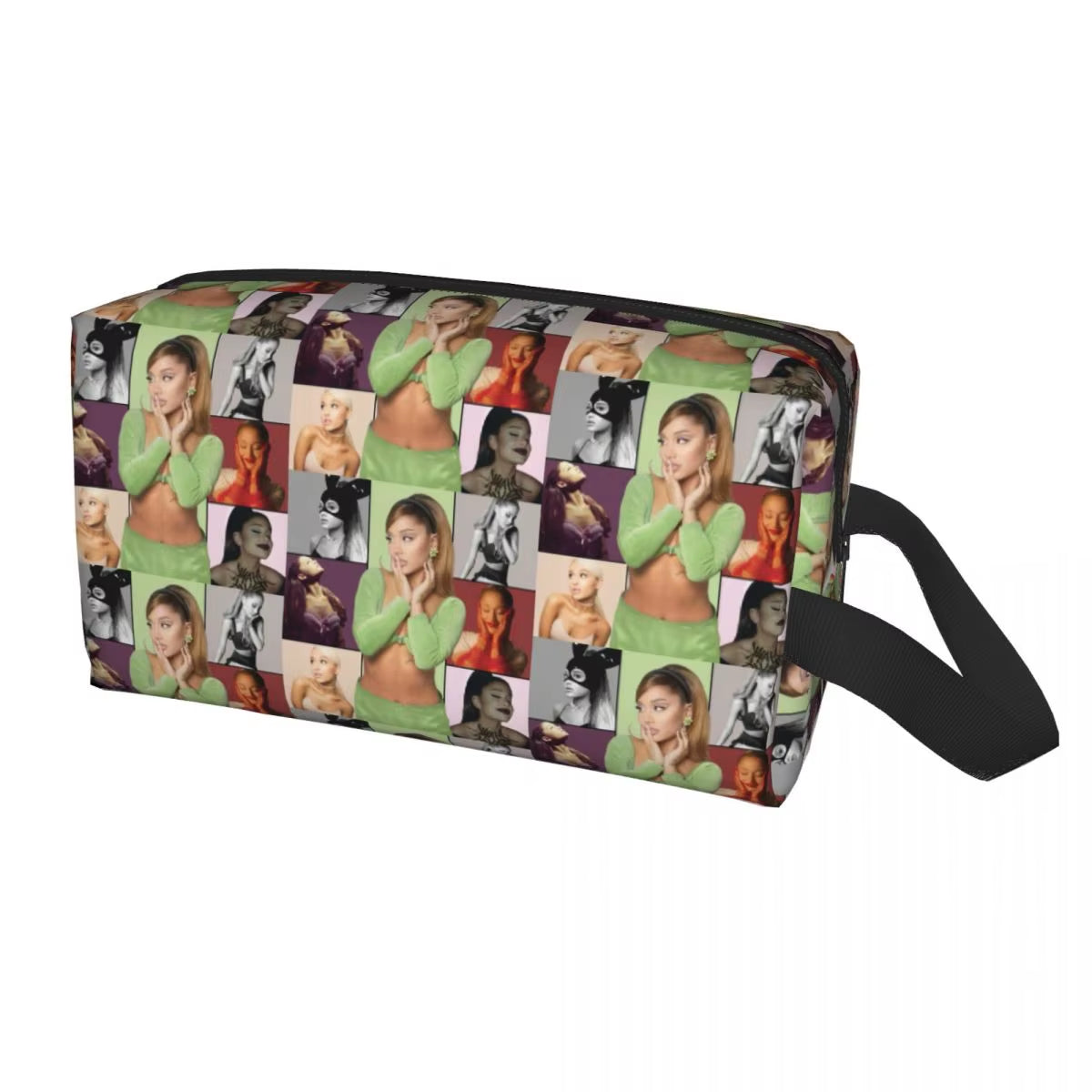 Custom Ariana Grande Cosmetic Bag Women Kawaii Big Capacity Thank U,Next Latest Album Makeup Case Beauty Storage Toiletry Bags