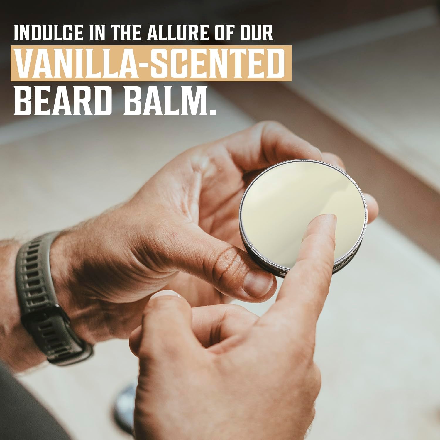 Spiced Vanilla Beard Balm - Beard Butter with Argan Oil, Beard Softener for Men with Jojoba Oil - Beard Moisturizer for Men with Beeswax - Beard Wax for Men (2Oz, 1 Pack)