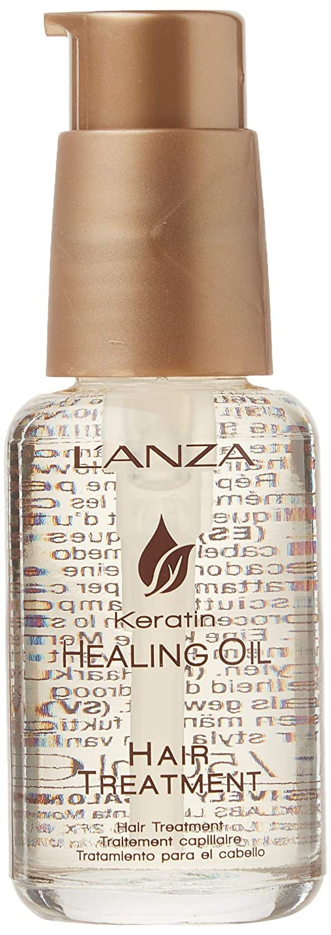 Lanza Keratin Healing Oil Trio: Lustrous Shampoo 10.1 Oz, Conditioner 8.5 Oz and Hair Treatment 3.4 Oz.