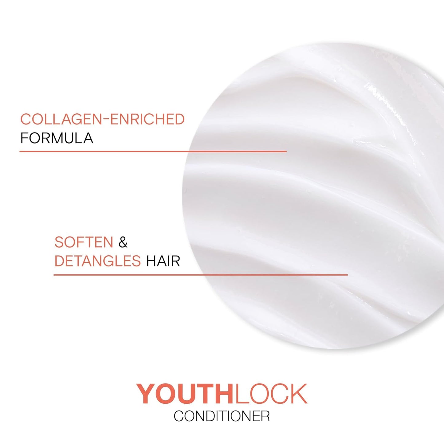 Youthlock Conditioner Formulated with Collagen | Youthful Body & Bounce | Soften and Detangle Hair | Boost Shine