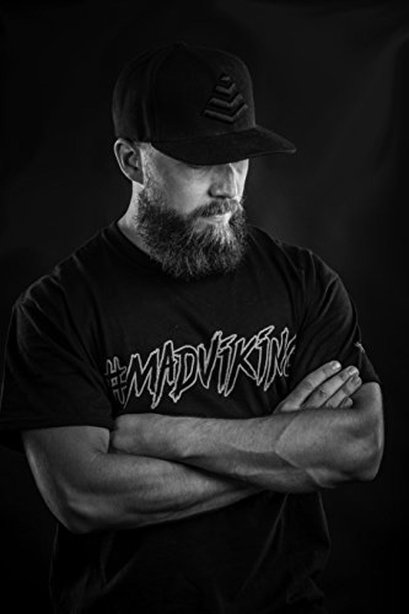 Mad Viking Valhalla Biotin Beard Wash – Deep Moisturizing Cleanse - Grow a Healthy Beard - Made with Premium Ingredients to Fight Itch and Dandruff - Sandalwood & Vanilla Scent, Made in the USA - 8Oz