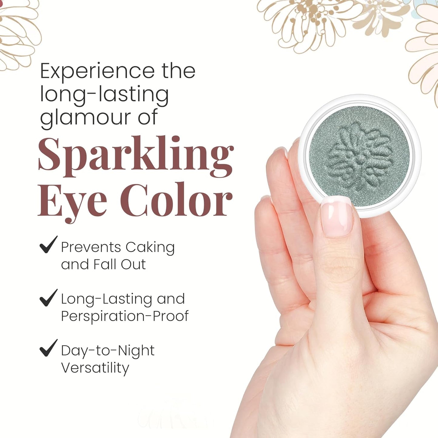 Sparkling Eye Shadow, Iridescent Eye Glitter with a Buildable Pop of Color, Hydrating Eye Makeup with Dewy Effect, Smooth Gel Application, Bold Sea Green, 07 La Mer Claire, 0.21 Oz